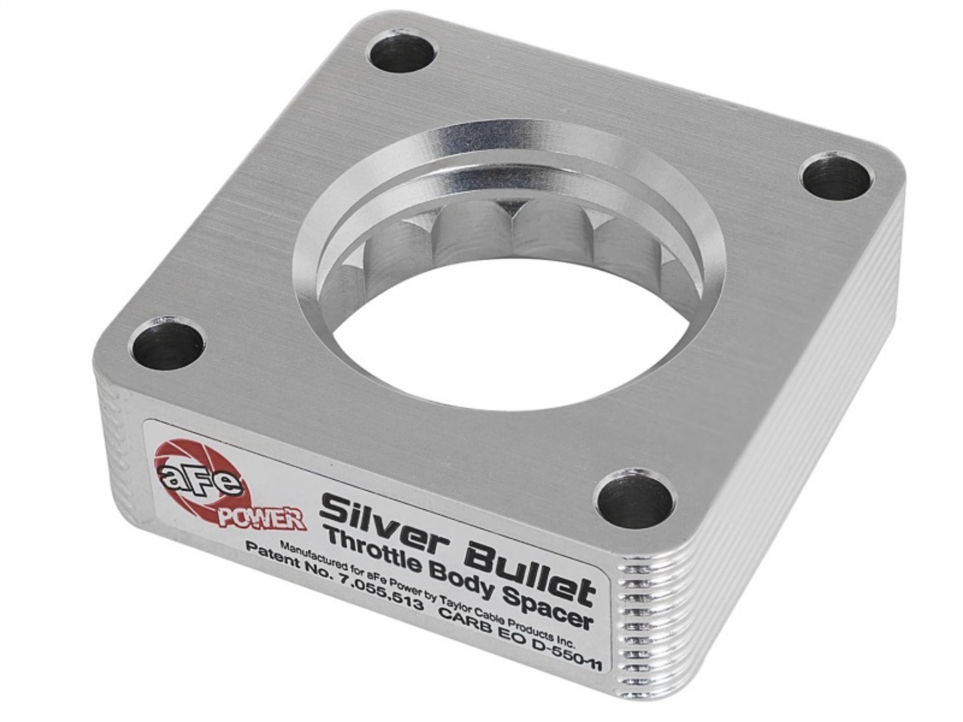 Picture of aFe Silver Bullet Throttle Body Spacers TBS Jeep Wrangler TJ YJ 91-06 4-0L