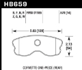 Picture of Hawk 06-10 Chevy Corvette Improved Pad Design Rear Performance Ceramic Sreet Brake Pads
