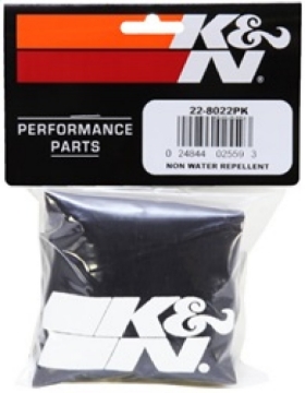Picture of K&N Universal Precharger Round Straight Air Filter Wrap Black 7 Inch ID - 9 Inch Height