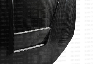 Picture of Seibon 10-11 VW Golf GTI 5K-MK6 DV Carbon Fiber Hood w- Shaved Emblem