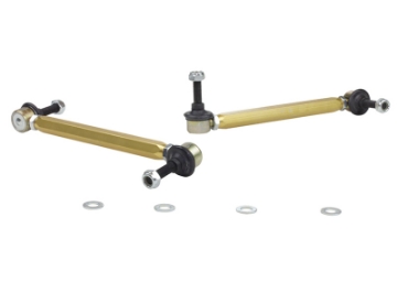 Picture of Whiteline 02-06 Mini Cooper S Front Swaybar link kit-Adjustable ball end links