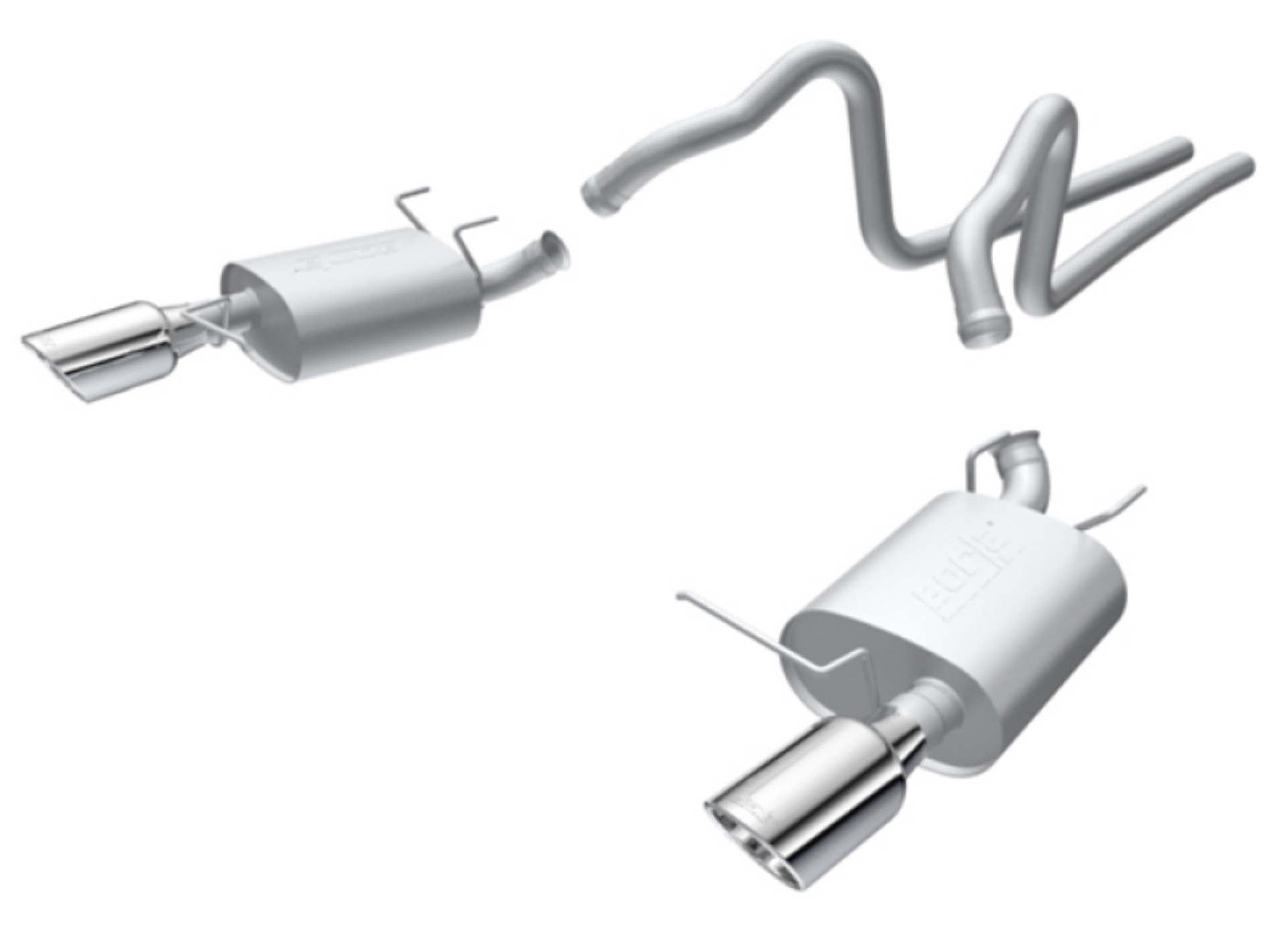 Picture of Borla 2011 Ford Mustang 3-7L 6cyl 6spd RWD SS S-Type Catback Exhaust
