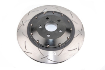 Picture of DBA Nissan Skyline Various Front Slotted 5000 Series 2 Piece Rotor Assembled w- Black Hat