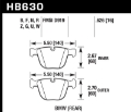 Picture of Hawk 02-11 BMW Various HPS Street Rear Brake Pads