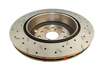 Picture of DBA 08-10 STi-2017 BRZ w-Perf- Pkg- Dual-Drilled Rear Drilled & Slotted 4000 Series Rotor