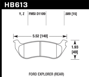 Picture of Hawk Performance Ceramic Street Brake Pads