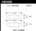 Picture of Hawk 04-11 Ford F-150 -  06-08 Lincoln Mark LT Rear HPS Street Brake Pads