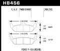 Picture of Hawk 04-11 Ford F-150 -  06-08 Lincoln Mark LT Performance Ceramic Rear Street Brake Pads