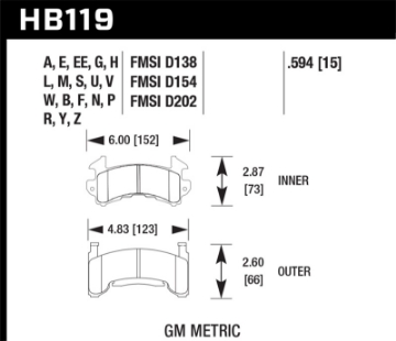 Picture of Hawk Performance Ceramic Street Brake Pads