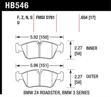 Picture of Hawk HP+ Street Brake Pads