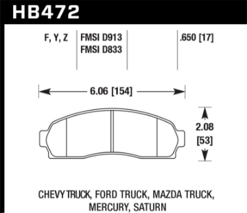 Picture of Hawk Performance Ceramic Street Brake Pads