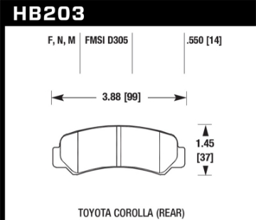 Picture of Hawk HP+ Street Brake Pads
