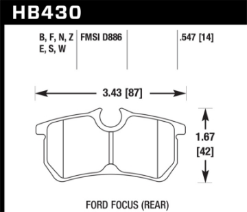 Picture of Hawk HP+ Street Brake Pads
