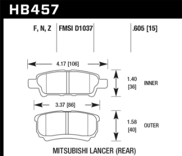 Picture of Hawk Performance Ceramic Street Brake Pads