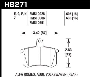 Picture of Hawk Performance Ceramic Street Brake Pads