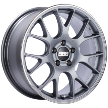 Picture of BBS CH-R 18x8-5 5x112 ET38 Satin Titanium Polished Rim Protector Wheel -82mm PFS-Clip Required