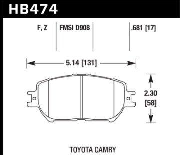 Picture of Hawk Performance Ceramic Street Brake Pads