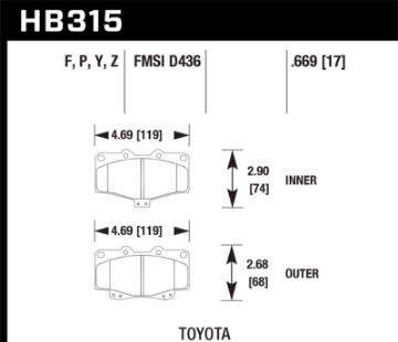 Picture of Hawk Super Duty Street Brake Pads