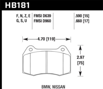 Picture of Hawk HP+ Street Brake Pads