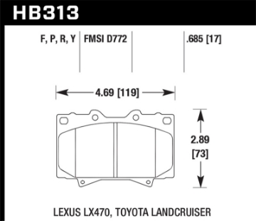 Picture of Hawk Super Duty Street Brake Pads