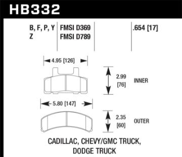 Picture of Hawk Performance Ceramic Street Brake Pads