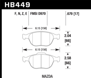 Picture of Hawk Performance Ceramic Street Brake Pads