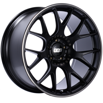 Picture of BBS CH-R 20x10-5 5x120 ET35 Satin Black Polished Rim Protector Wheel -82mm PFS-Clip Required
