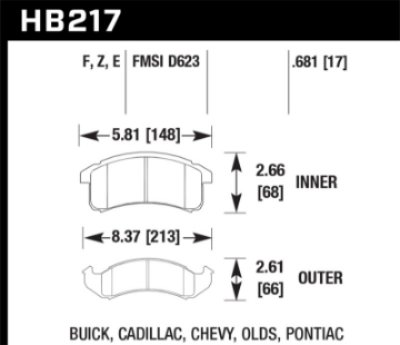 Picture of Hawk Performance Ceramic Street Brake Pads