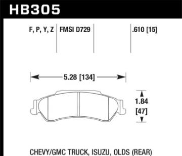 Picture of Hawk Super Duty Street Brake Pads