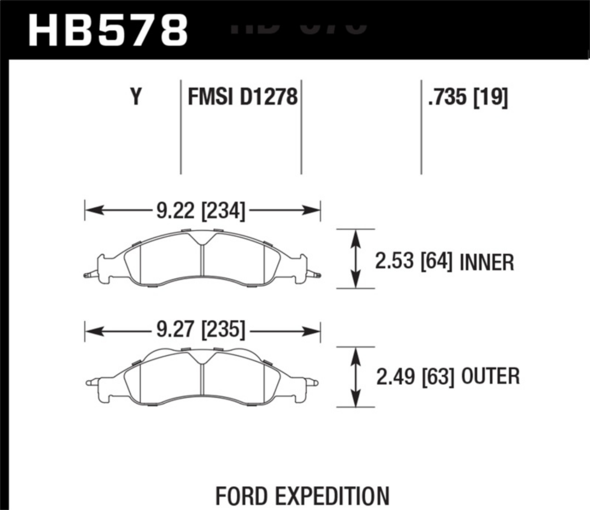 Picture of Hawk LTS Street Brake Pads