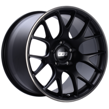 Picture of BBS CH-R 19x9-5 5x112 ET45 Satin Black Polished Rim Protector Wheel -82mm PFS-Clip Required