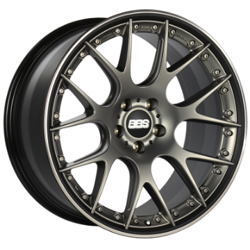 Picture of BBS CH-RII 21x10-5 5x120 ET35 Satin Platinum Center Black Lip SS Rim Prot Wheel -82mm PFS-Clip Req
