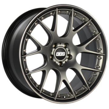 Picture of BBS CH-RII 20x9 5x120 ET25 Satin Platinum Center Black Lip SS Rim Prot Wheel -82mm PFS-Clip Req