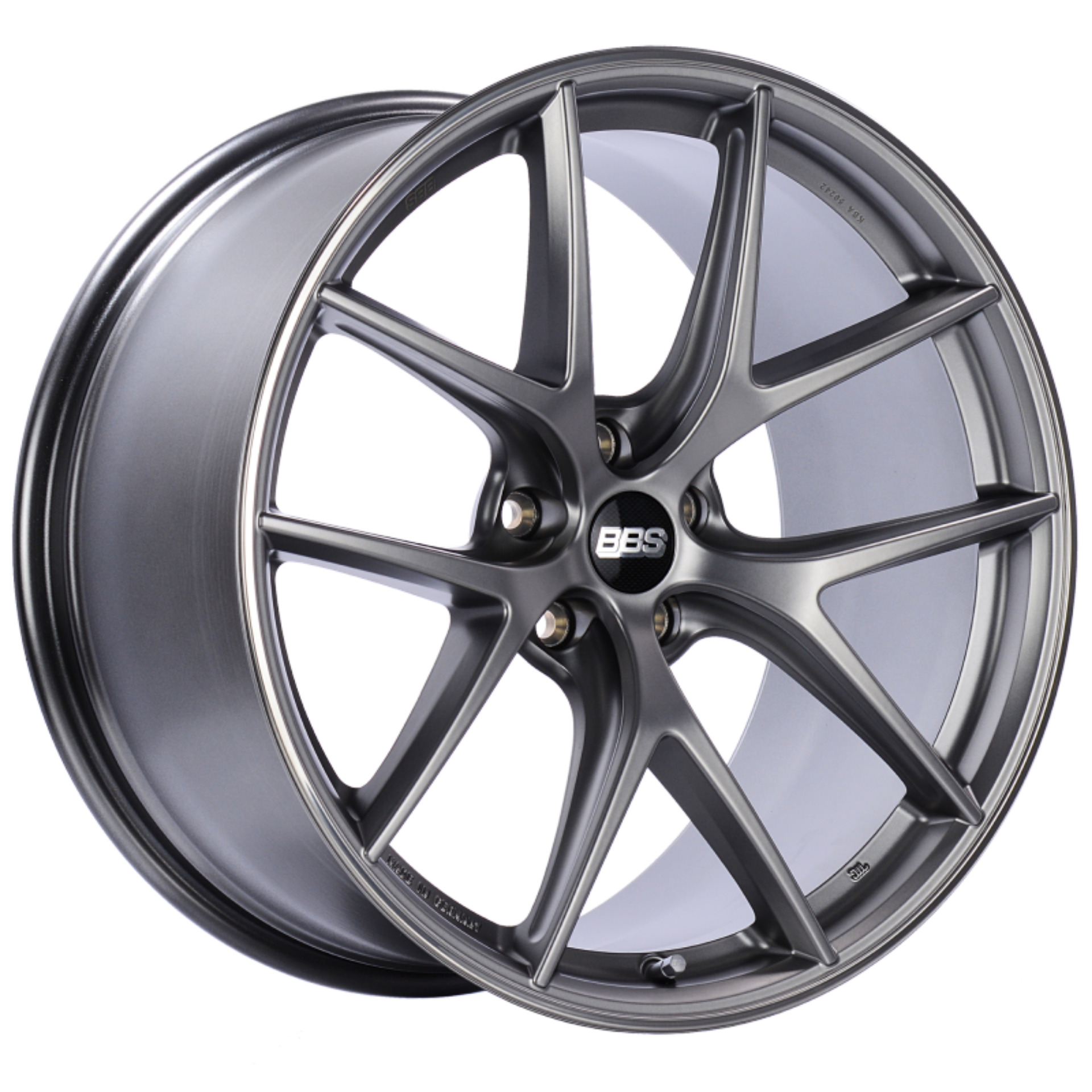 Picture of BBS CI-R 20x10 5x112 ET25 Platinum Silver Polished Rim Protector Wheel -82mm PFS-Clip Required