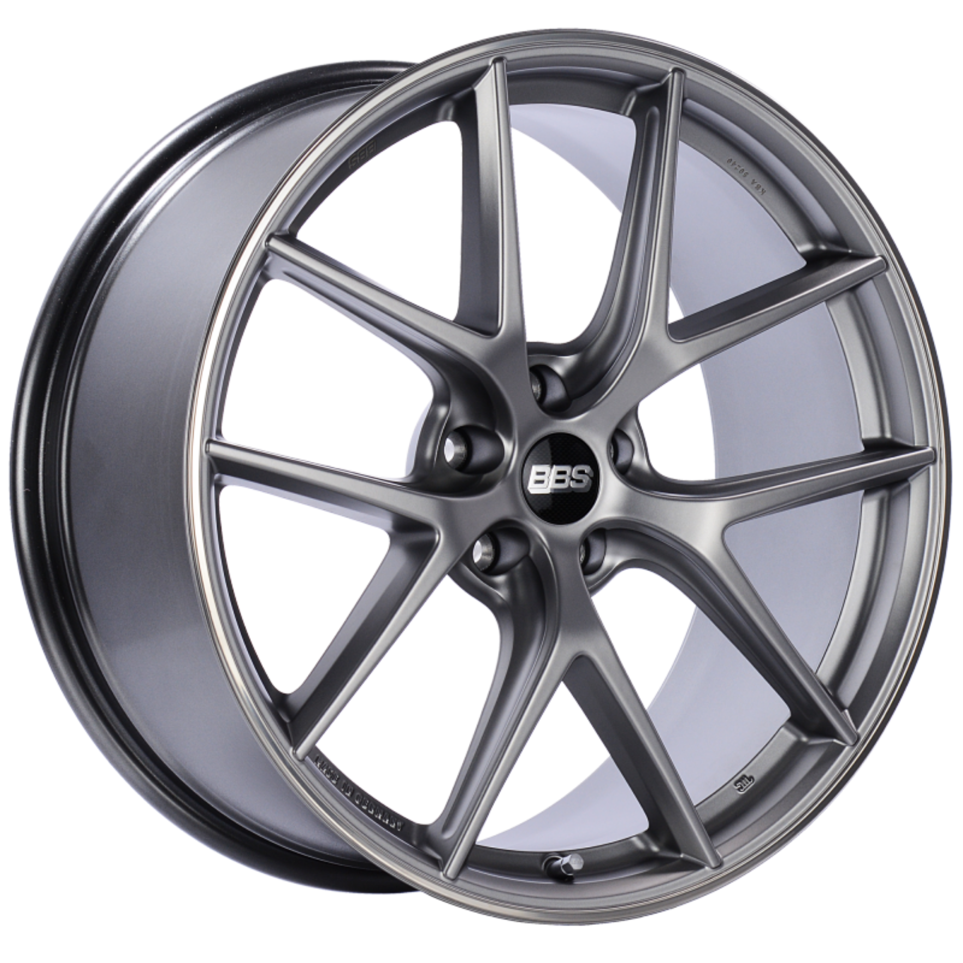 Picture of BBS CI-R 20x10 5x112 ET45 Platinum Silver Polished Rim Protector Wheel -82mm PFS-Clip Required
