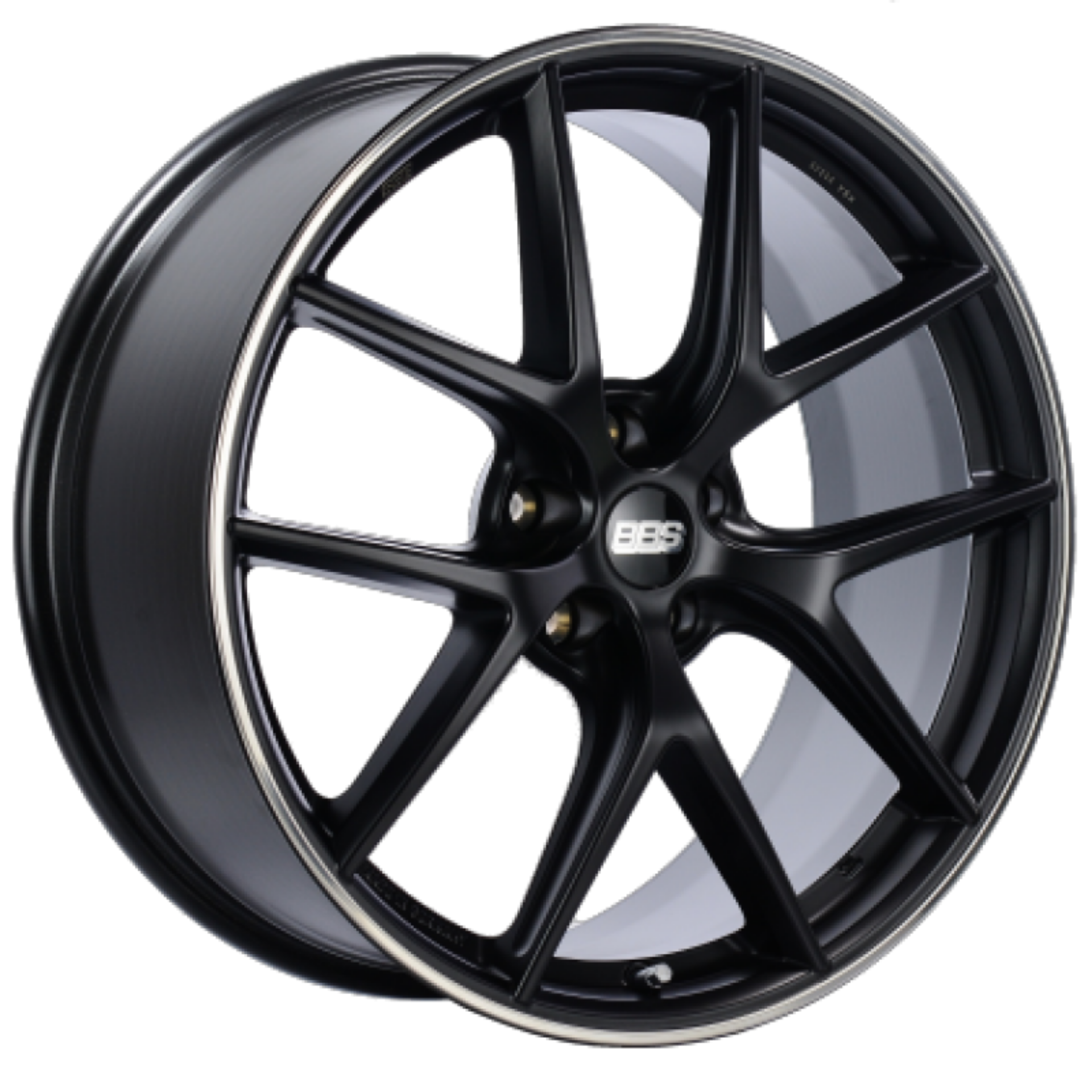 Picture of BBS CI-R 19x9-5 5x120 ET25 Satin Black Polished Rim Protector Wheel -82mm PFS-Clip Required