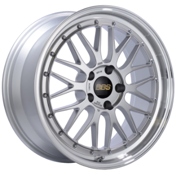 Picture of BBS LM 20x10 5x120 ET45 Diamond Silver Center Diamond Cut Lip Wheel -82mm PFS-Clip Required