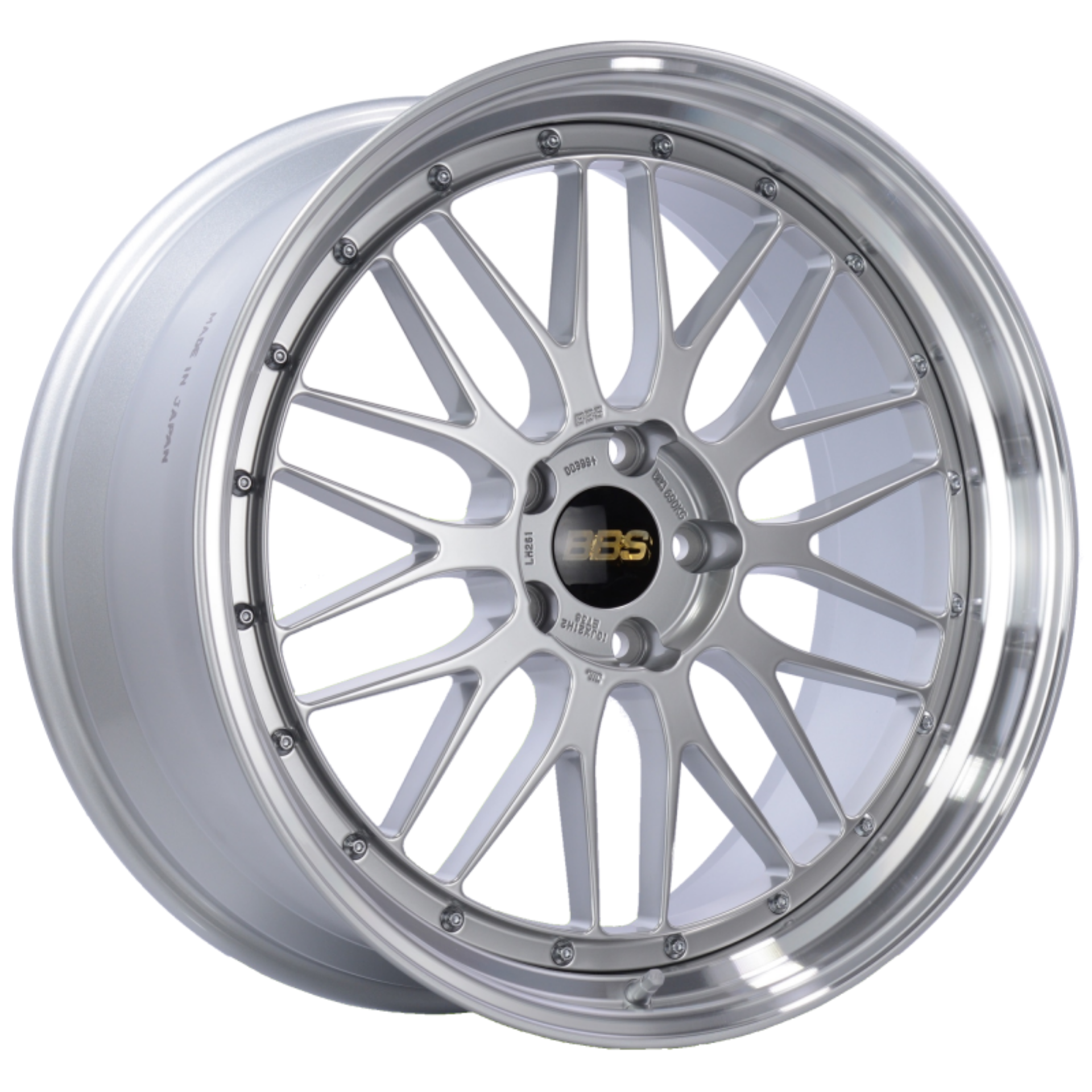Picture of BBS LM 21x10 5x120 ET38 Diamond Silver Center Diamond Cut Lip Wheel -82mm PFS-Clip Required