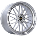 Picture of BBS LM 21x10 5x120 ET38 Diamond Silver Center Diamond Cut Lip Wheel -82mm PFS-Clip Required