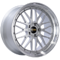 Picture of BBS LM 20x10 5x120 ET33 Diamond Silver Center Diamond Cut Lip Wheel -82mm PFS-Clip Required