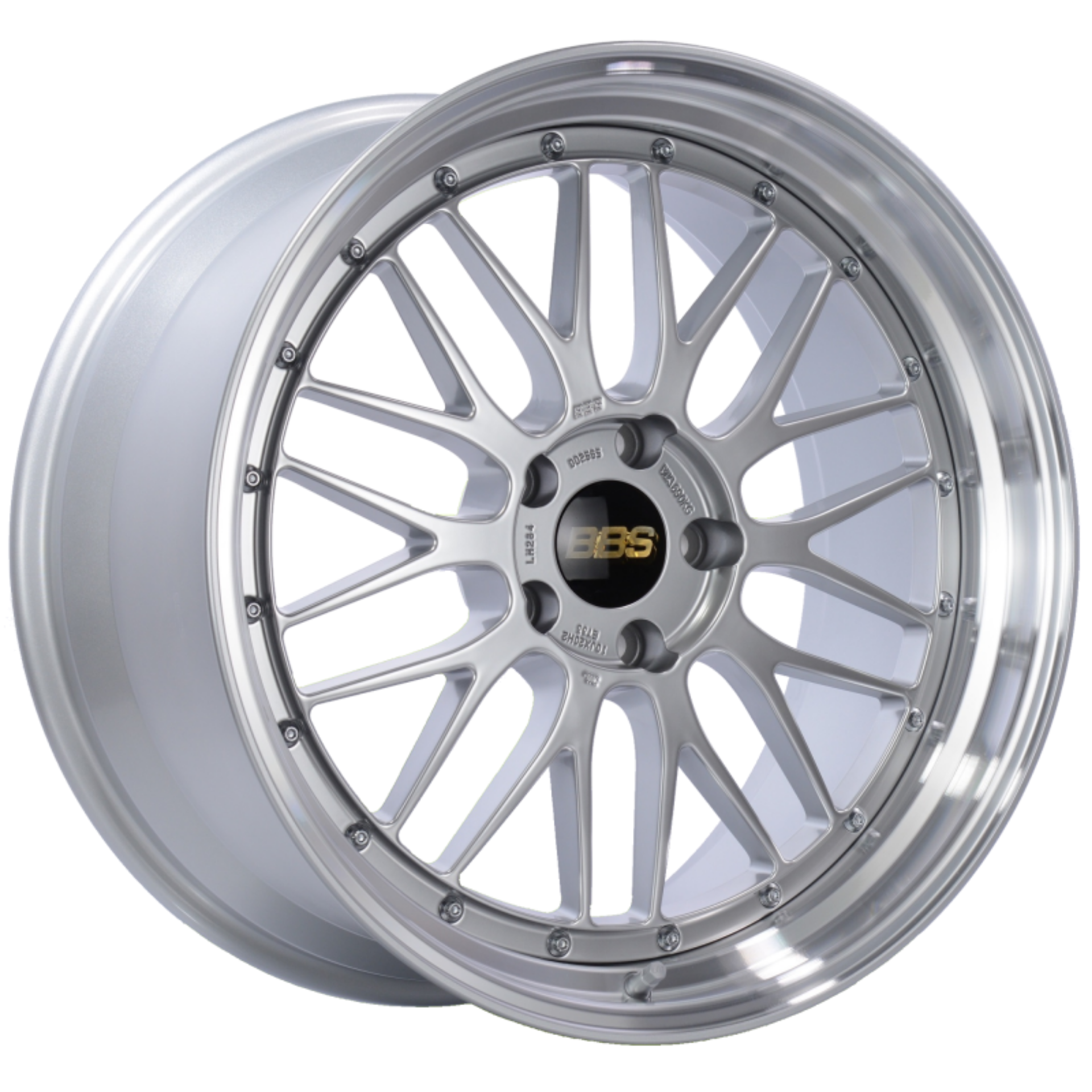 Picture of BBS LM 20x10 5x120 ET33 Diamond Silver Center Diamond Cut Lip Wheel -82mm PFS-Clip Required
