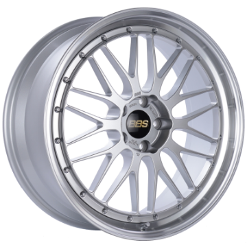 Picture of BBS LM 21x9 5x120 ET32 Diamond Silver Center Diamond Cut Lip Wheel -82mm PFS-Clip Required