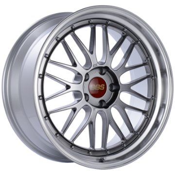 Picture of BBS LM 20x9 5x120 ET15 Diamond Black Center Diamond Cut Lip Wheel -82mm PFS-Clip Required