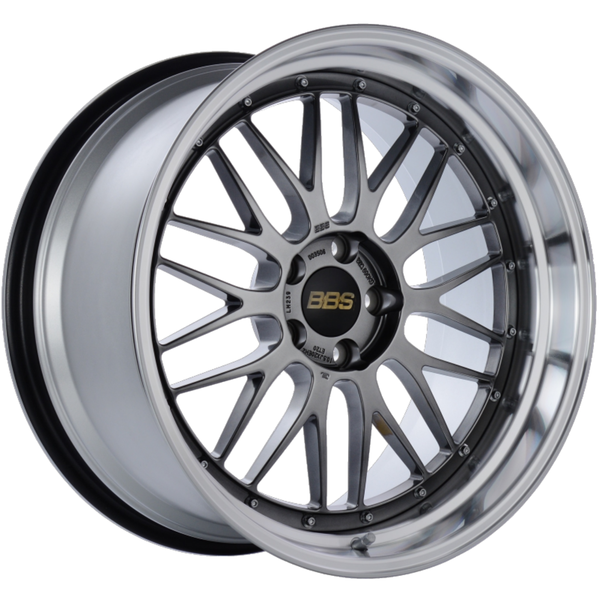 Picture of BBS LM 20x10-5 5x114-3 ET20 CB66 Diamond Black Center Diamond Cut Lip Wheel