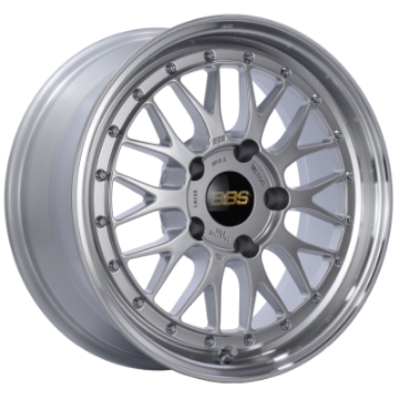 Picture of BBS LM 17x7-5 5x130 ET28 CB71-6 Diamond Silver Center Diamond Cut Lip Wheel