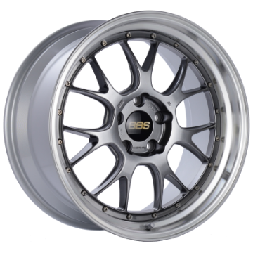 Picture of BBS LM-R 19x9-5 5x120 ET25 Diamond Black Center Diamond Cut Lip Wheel -82mm PFS-Clip Required