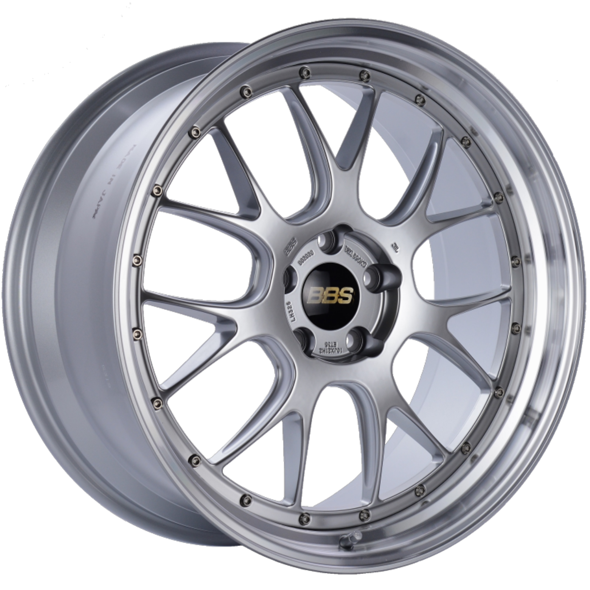 Picture of BBS LM-R 21x10 5x120 ET35 Diamond Silver Center Diamond Cut Lip Wheel -82mm PFS-Clip Required
