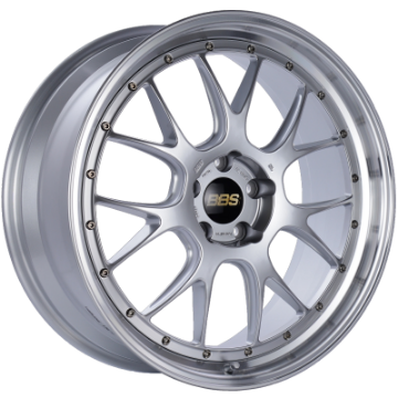 Picture of BBS LM-R 21x9 5x120 ET32 Diamond Silver Center Diamond Cut Lip Wheel -82mm PFS-Clip Required