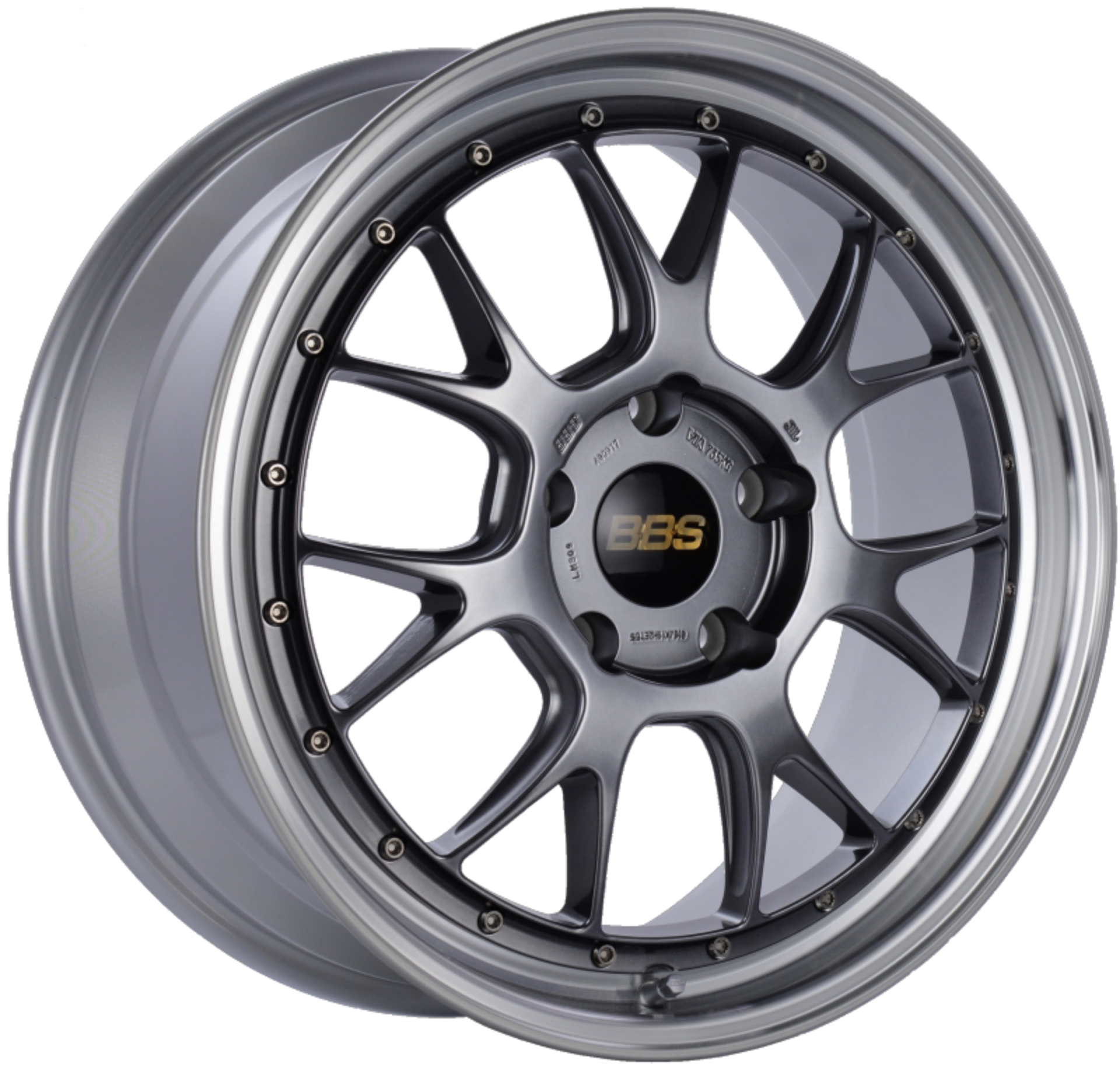 Picture of BBS LM-R 19x8-5 5x130 ET55 CB71-6 Diamond Black Center Diamond Cut Lip Wheel