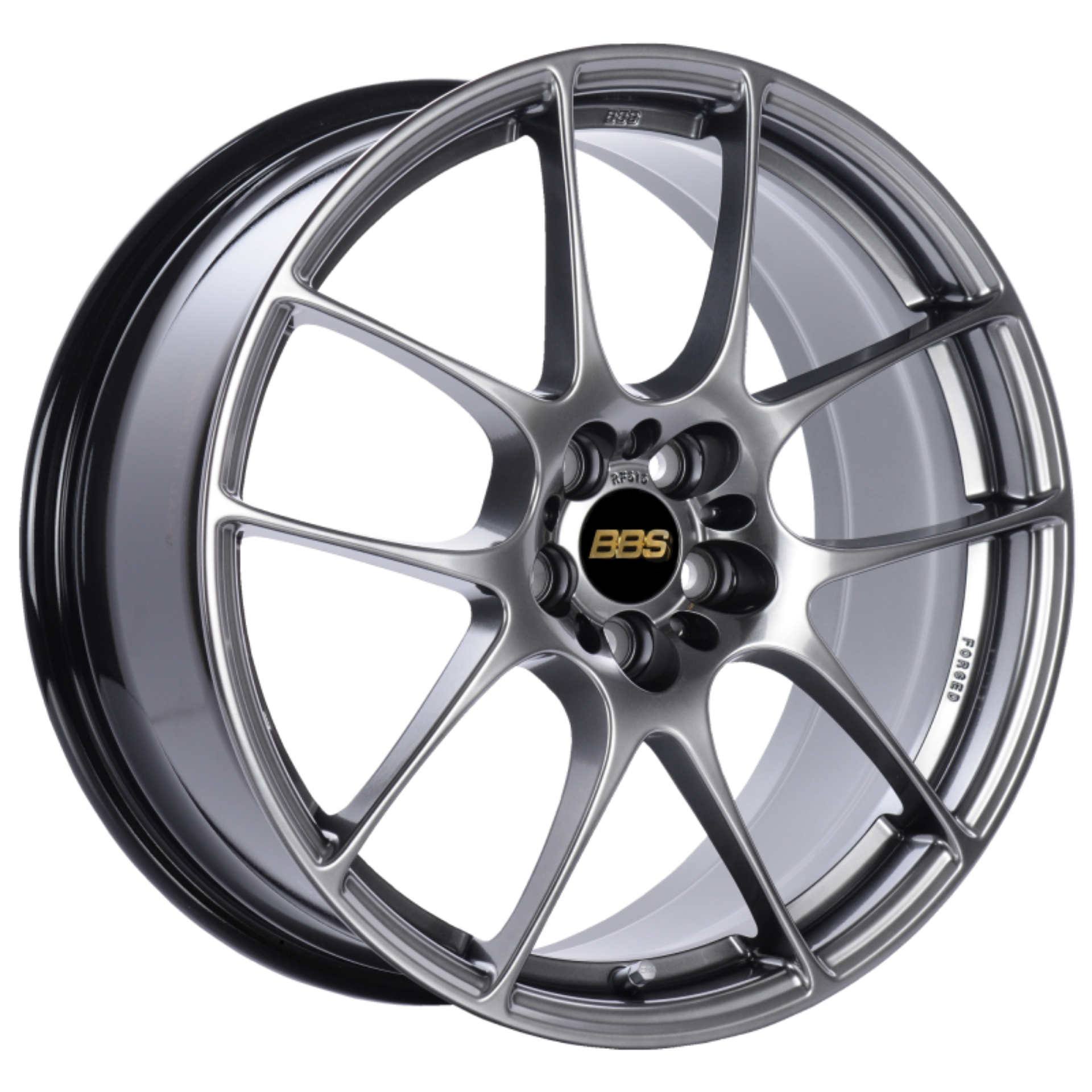 Picture of BBS RF 18x8 5x112 ET45 Diamond Black Wheel -82mm PFS-Clip Required